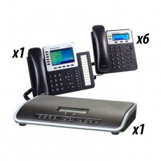 Central de 4 FXO + 7 teléfonos